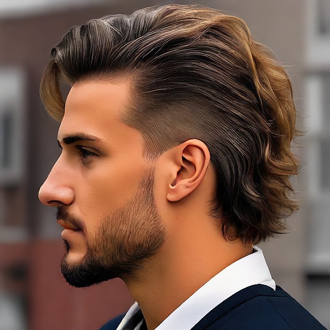 Taper Fade Mullet