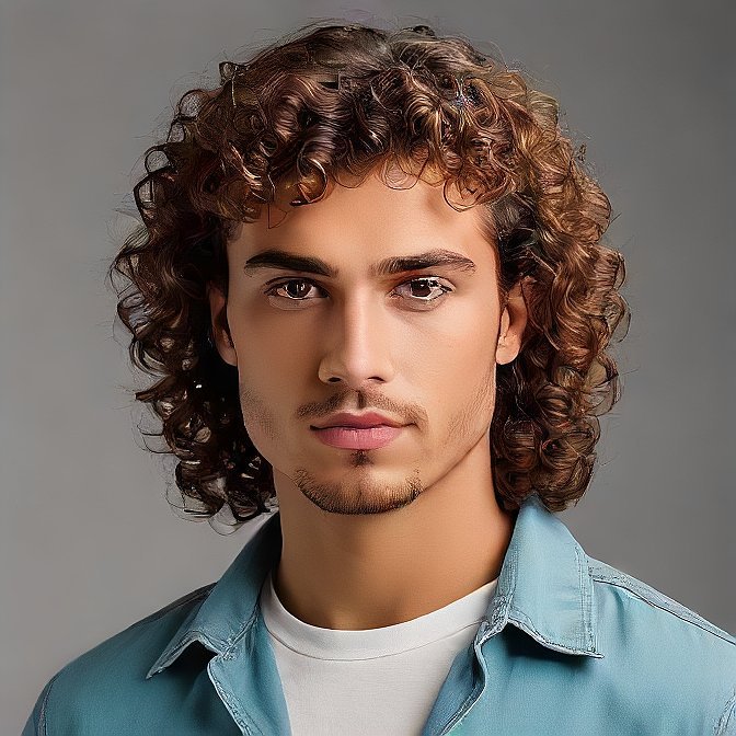 Curly Mullet