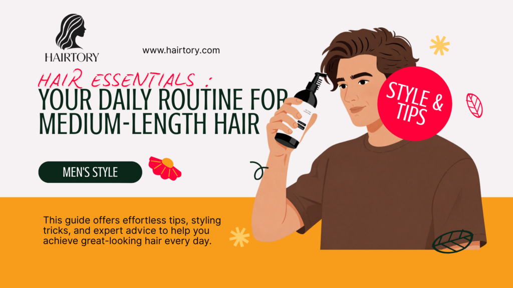 Daily Hair Routine for Men with Medium-Length Hair: Effortless, Style-Enhancing Tips