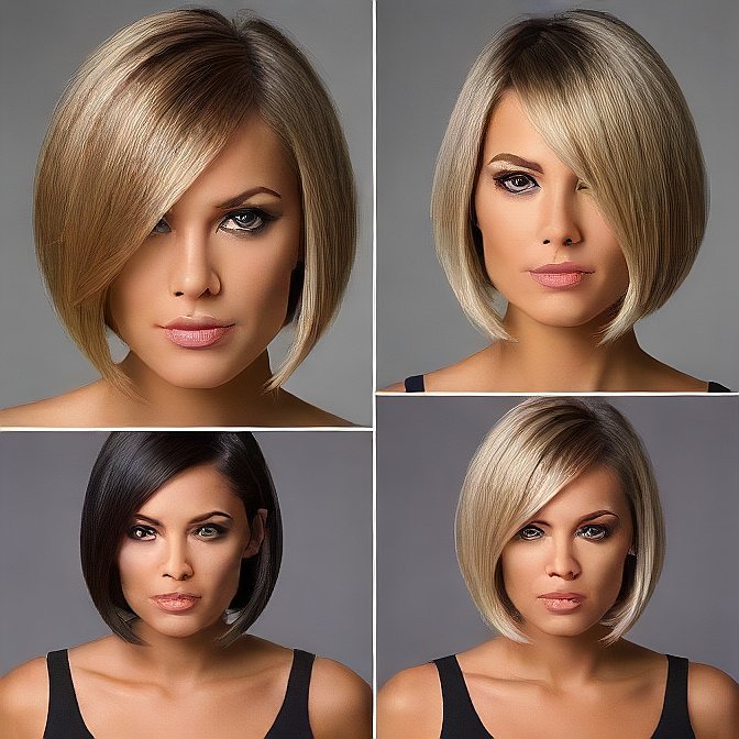 Asymmetrical Bob Haircuts